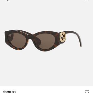 Gucci Brown Sunglasses with Gold Logo